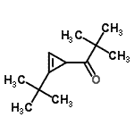 CAS#: 19576-21-7, 2,2-Dimethyl-1-[2-(2-Methyl-2-Propanyl)-2-Cyclopropen-1-Yl]-1-Propanone