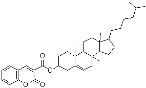 CAS#: 196091-78-8, 8,10,13-Trimethyl-17-(5-Methylhexyl)-2,3,4,7,8,9,10,11,12,13,14,15,16,17-Tetradecahydro-1H-Cyclopenta[a]Phenanthren-3-Yl 2-Oxo-2H-Chromene-3-Carboxylate