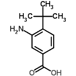 CAS 登录号：196394-09-9， 3-氨基-4-(2-甲基-2-丙基)苯甲酸