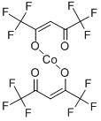 CAS 登录号：19648-83-0， (T-4)-二(1,1,1,5,5,5-六氟-2,4-戊烷二酮)-钴