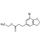 CAS#: 196597-67-8, Ethyl 3-(7-Bromo-2,3-Dihydro-1-Benzofuran-5-Yl)Propanoate