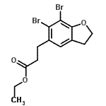 CAS#: 196597-75-8, Ethyl 3-(6,7-Dibromo-2,3-Dihydro-1-Benzofuran-5-Yl)Propanoate