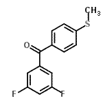 CAS#: 197439-19-3, (3,5-Difluorophenyl)[4-(Methylsulfanyl)Phenyl]Methanone