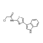 CAS 登录号：19750-29-9， 2-氯-N-[4-(1H-吲哚-3-基)-1,3-噻唑-2-基]乙酰胺