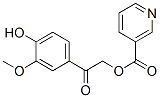 CAS 登录号：19767-91-0， 2-(4-羟基-3-甲氧基苯基)-2-氧代乙基烟酸酯