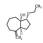 CAS 登录号：197715-74-5， (3R,3aS,8aS)-3-乙氧基-8-亚甲基辛氢-3A(1H)-薁并l