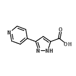 CAS#: 197775-45-4, 3-(4-Pyridinyl)-1H-Pyrazole-5-Carboxylic Acid