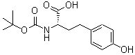 CAS 登录号：198473-94-8， (2S)-4-(4-羟基苯基)-2-({[(2-甲基-2-丙基)氧基]羰基}氨基)丁酸