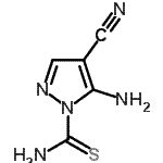 CAS 登录号：198715-79-6， 5-氨基-4-氰基-1H-吡唑-1-硫代甲酰胺