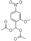 CAS 登录号：198821-77-1， (2-甲氧基-4-硝基苯基)亚甲基二乙酸酯