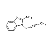 CAS 登录号：198839-63-3， 1-(2-丁炔-1-基)-2-甲基-1H-苯并咪唑