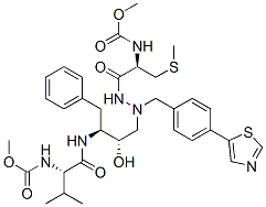 CAS 登录号：198903-95-6， 甲基N-[(2S)-1-[[(2S,3S)-3-羟基-4-[[[(2R)-2-(甲氧羰基氨基)-3-甲硫基丙酰基]氨基]-[[4-(1,3-噻唑-5-基)苯基]甲基]氨基]-1-苯基丁烷-2-基]氨基]-3-甲基-1-氧代丁烷-2-基]氨基甲酸酯