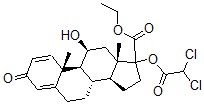 CAS#: 199331-40-3, Ethyl (8S,9S,10R,11S,13S,14S)-17-(2,2-Dichloroacetyl)Oxy-11-Hydroxy-10,13-Dimethyl-3-Oxo-7,8,9,11,12,14,15,16-Octahydro-6H-Cyclopenta[a]Phenanthrene-17-Carboxylate