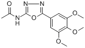 CAS#: 19938-46-6, N-[5-(3,4,5-Trimethoxyphenyl)-1,3,4-Oxadiazol-2-Yl]Acetamide