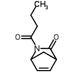 CAS 登录号：199395-75-0， 2-丁酰基-2-氮杂双环[2.2.1]庚-5-烯-3-酮
