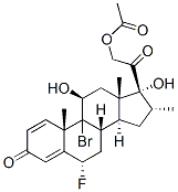 CAS#: 1997-73-5, 9-Bromo-6alpha-Fluoro-11beta,17,21-Trihydroxy-16alpha-Methylpregna-1,4-Diene-3,20-Dione 21-Acetate