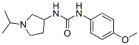 CAS 登录号：19996-76-0， 1-(1-异丙基-3-吡咯烷基)-3-(P-甲氧基苯基)脲