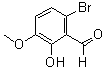 CAS#: 20035-41-0, 6-Bromo-2-Hydroxy-3-Methoxy-Benzaldehyde