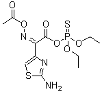 CAS 登录号：200815-01-6， O-[(2Z)-2-(乙酰基乙基氧基亚氨基)-2-(2-氨基-1,3-噻唑-4-基)乙酰基] O,O-二乙基硫代磷酸酯