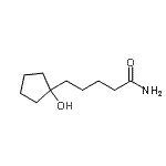 CAS#: 20098-10-6, 5-(1-Hydroxycyclopentyl)Pentanamide