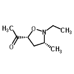 CAS 登录号：201031-51-8， 1-[(3R,5R)-2-乙基-3-甲基-1,2-恶唑烷-5-基]乙酮