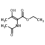 CAS 登录号：201298-34-2， 乙基(2E)-2-乙酰氨基-3-羟基-2-丁烯酸酯