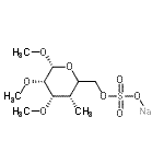 CAS#: 201346-23-8, Sodium Methyl (5xi)-4-Deoxy-4-Methyl-2,3-Di-O-Methyl-6-O-Sulfonato-alpha-L-Ribo-Hexopyranoside