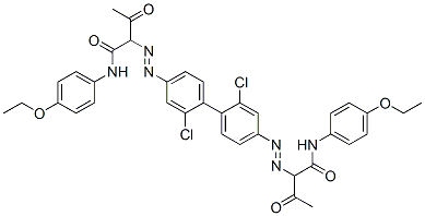 CAS 登录号：20139-66-6， 2-[3-氯-4-[2-氯-4-[1-[(4-乙氧基苯基)氨基甲酰]-2-氧代-丙基]偶氮-苯基]苯基]偶氮-N-(4-乙氧基苯基)-3-氧代-丁酰胺