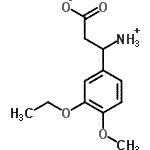 CAS#: 201408-36-8, 3-Ammonio-3-(3-Ethoxy-4-Methoxyphenyl)Propanoate