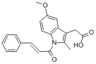 CAS#: 20168-99-4, 5-Methoxy-2-Methyl-1-(1-Oxo-3-Phenyl-2-Propen-1-Yl)-1H-Indole-3-Aceticacid