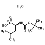 CAS#: 201740-80-9, N-{[(2-Methyl-2-Propanyl)Oxy]Carbonyl}-L-(1-<Sup>13</Sup>C)Leucine Hydrate (1:1)