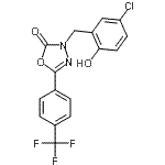 CAS#: 202821-81-6, 3-(5-Chloro-2-Hydroxybenzyl)-5-[4-(Trifluoromethyl)Phenyl]-1,3,4-Oxadiazol-2(3H)-One