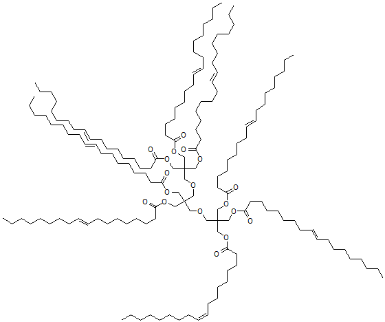 CAS 登录号：20284-29-1， 3,7-二氧杂壬烷-1,1,1,5,5,9,9,9-八甲醇八油酸酯