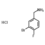 CAS#: 202865-68-7, 1-(3-Bromo-4-Fluorophenyl)Methanamine Hydrochloride (1:1)