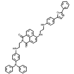 CAS#: 203871-17-4, 2-[2-[4-(N-Phenylanilino)Anilino]Ethyl]-6-[2-[4-(5-Phenyl-1,3,4-Oxadiazol-2-Yl)Anilino]Ethylamino]Benzo[de]Isoquinoline-1,3-Dione