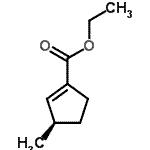 CAS 登录号：204004-21-7， 乙基(3R)-3-甲基-1-环戊烯-1-羧酸酯