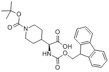 CAS#: 204058-24-2, (alphaS)-1-[(1,1-Dimethylethoxy)Carbonyl]-alpha-[[(9H-Fluoren-9-Ylmethoxy)Carbonyl]Amino]-4-PiperidineAcetic Acid