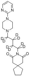CAS#: 204395-49-3, 8-[4-[4-(2-Pyrimidinyl)-1-Piperazinyl]Butyl-1,1,2,2,3,3,4,4-D8]-8-Azaspiro[4.5]Decane-7,9-Dione