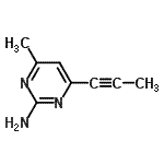 CAS#: 204571-54-0, 4-Methyl-6-(1-Propyn-1-Yl)-2-Pyrimidinamine
