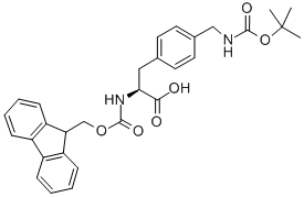 CAS#: 204715-91-3, 4-[[[(1,1-Dimethylethoxy)Carbonyl]Amino]Methyl]-N-[(9H-Fluoren-9-Ylmethoxy)Carbonyl]-L-Phenylalanine