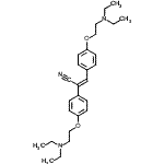 CAS 登录号：2052-75-7， (2Z)-2,3-二{4-[2-(二乙基氨基)乙氧基]苯基}丙烯腈