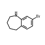 CAS#: 205584-61-8, 8-Bromo-2,3,4,5-Tetrahydro-1H-1-Benzazepine