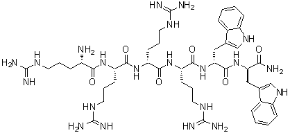 CAS 登录号：206350-79-0， L-精氨酰-L-精氨酰-D-精氨酰-L-精氨酰-D-色氨酰-D-色氨酰胺