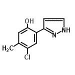 CAS#: 206986-84-7, 4-Chloro-5-Methyl-2-(1H-Pyrazol-3-Yl)Phenol