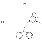 CAS#: 207233-98-5, 9-{3-[(3R,5S)-3,5-Dimethyl-1-Piperazinyl]Propyl}-9H-Carbazole Dihydrochloride
