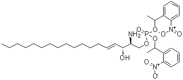 CAS#: 207516-11-8, (2S,3R,4E)-2-Amino-3-Hydroxy-4-Octadecen-1-Yl Bis[1-(2-Nitrophenyl)Ethyl] Phosphate