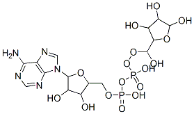 CAS 登录号：20762-30-5， [5-(6-氨基嘌呤-9-基)-3,4-二羟基四氢呋喃-2-基]甲基[羟基-[(3,4,5-三羟基四氢呋喃-2-基)甲氧基]磷酰]磷酸氢酯