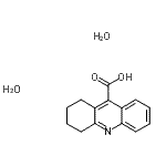 CAS 登录号：207738-04-3， 1,2,3,4-四氢-9-吖啶羧酸二水合物