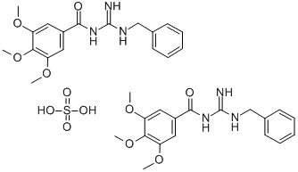 CAS#: 20801-65-4, N-(N'-Benzylcarbamimidoyl)-3,4,5-Trimethoxybenzamide Sulfate