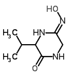 CAS 登录号：20855-67-8， 5-(羟基氨基)-3-异丙基-3,6-二氢-2(1H)-吡嗪酮